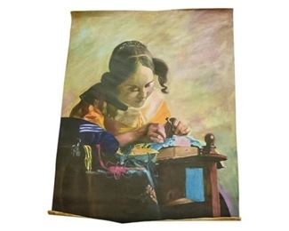 53. Brand, Lois American 21st C., Girl at Work Tatting