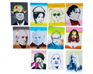 Brand, Lois American 21st C., Group of 11 Portraits