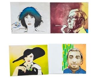 Brand, Lois American 21st C., Group of Four Portraits