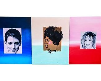 Brand, Lois American 21st C., Group of Three Portraits