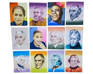 Brand, Lois American 21st C., Group Portraits of Historical  Current Figures