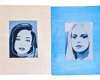 Brand, Lois American 21st C., Two 2 Portraits