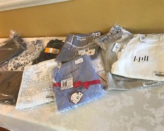 So many clothes  Here a sample of never been opened or worn items from JJill, Talbots etc.