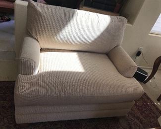 Great chair to have   makes in to twin bed!  By Bassett  Like new!