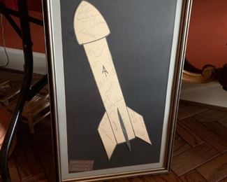 #110 cut out  of Rocket sign by JC members $25