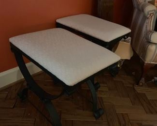#10		(2) metal base cream top stools  $40 ea  13x20x15
