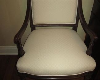 PAIR OF MATCHING ARM CHAIRS