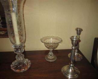 PAIR OF STERLING SILVER CANDLE STICKS