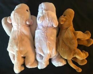 TY Beanie Buddies "Squealer, Happy and Humphrey"