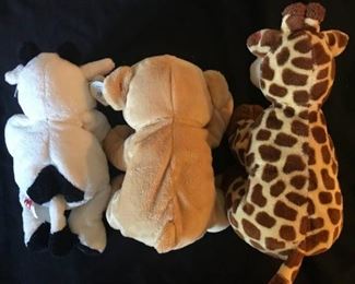 TY Beanie Pluffies "Grazer, Woods and Tip Top"