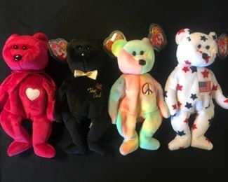 TY Beanie Babies "Valentina, The End, Peace and Glory"