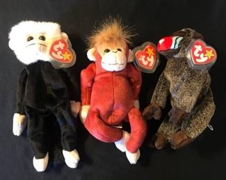 TY Beanie Babies "Mooch, Schweetheart and Cheeks"