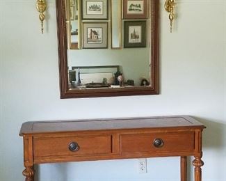 Oak Console Table
