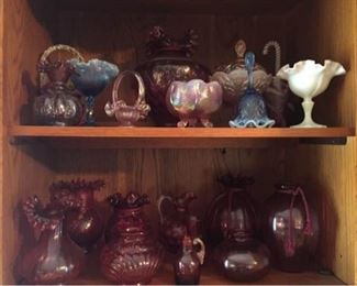 Vtg Fenton Colored Glass
