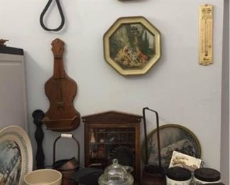 Vtg Irons, Shadowbox, Miniatures