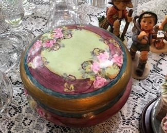 Hand Painted Dresser Box , Hummels