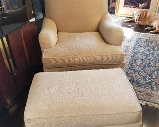 Arm Chair and Ottoman