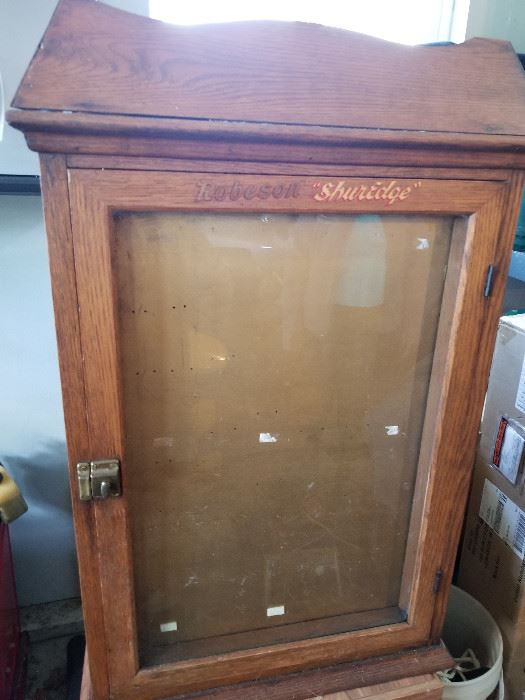 Antique Robeson ShurEdge 4 Sided Glass Store Display Case (Very Rare) Located Off Property. You will need to schedule a time to see this. 