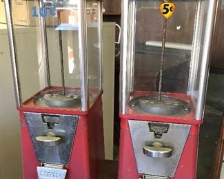 Vintage gumball machines