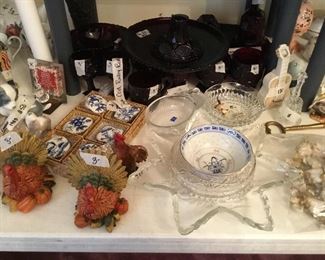Back of picture - Avon Cape Cod and collectibles