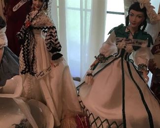 Franklin Mint Gone with the Wind dolls - both  Scarlet 