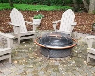 Firepit and Adirondak Chairs