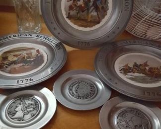 Collectible American Revolution plates