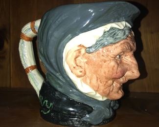 VINTAGE ROYAL DOULTON “GRANNY” PORCELAIN CHARACTER TOBY JUG