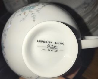 VINTAGE IMPERIAL FINA CHINA SEVILLE DINNERWARE SET 