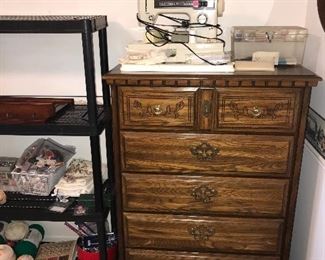 VINTAGE TALL DRESSER 