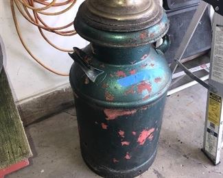 METAL MILK CAN PLANTER LARGE 