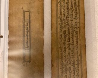 ANTIQUE TIBETAN BUDDHIST VARIOUS MANUSCRIPT LEAVES 