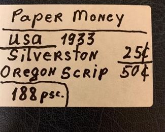 1933 USA SILVERSTON, OREGON SCRIP 