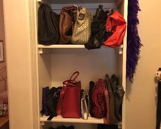 Huge collection of ladies purses
