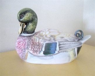 Italian Ceramic Duck Tureen