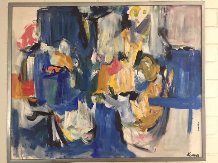 Art - Abstract – Eve A. Koenig c. 1970: 43" x 35"