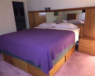 Furniture - King Size Bedroom Set; not pictured: 3 standalone dressers 