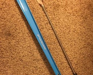 X-tra-long shoe horns; two of several medical/eldercare products available