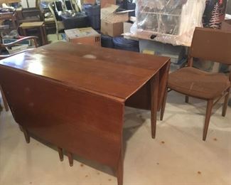 . . . a nice vintage drop-leaf table with chairs.