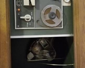 Reel to reel and storage.