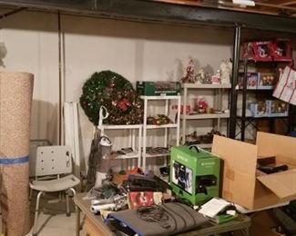 Mattresses, large rug, lavatory assists, video games and systems, computer equipment, Christmas decorations...