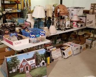 More lamps, books, die cast model cars, housewares...