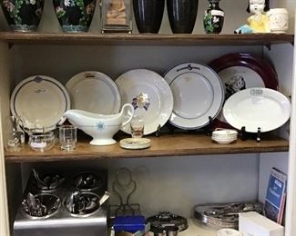 Cloisonné, restaurant china, etc.