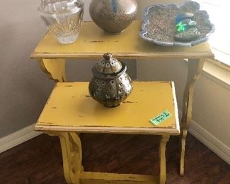 Set of 3 Shabby Chic Nesting Tables - $75 (One table not pictured)
