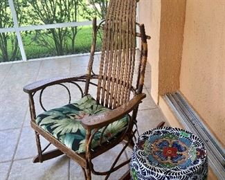 Amish Bentwood Rocker - $100  (Garden Seat is sold. )