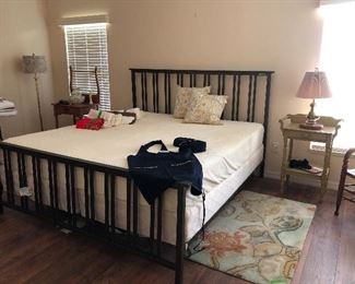 Metal King Head & Foot Board  - $185
Tempurpedic King Mattress/Springs - $300
