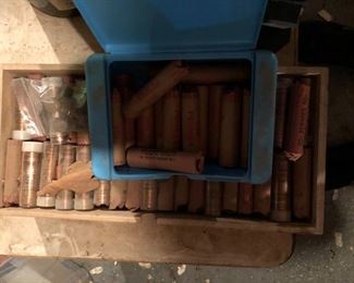 THOUSANDS OF WHEAT ROLLED PENNIES 