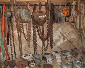 PULLEYS - A LARGE VARIETY OF IRON and WOOD
