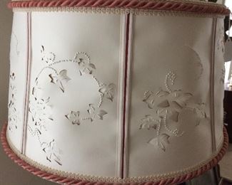 closeup of floor lamp shade