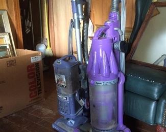 Dyson animal and Shark Navigator vacuum cleaners